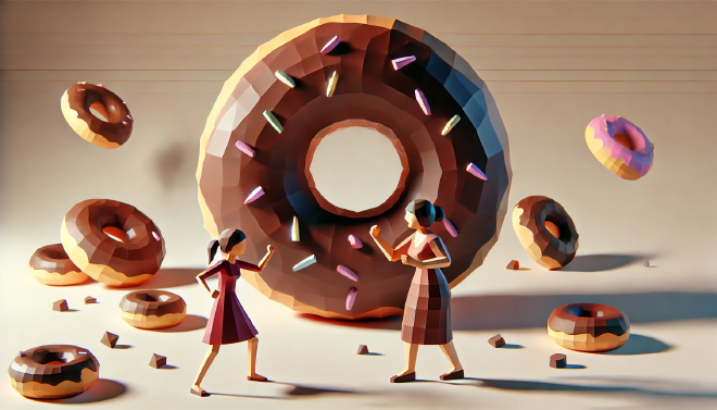 Donut scene in Everything, Everywhere, all at Once