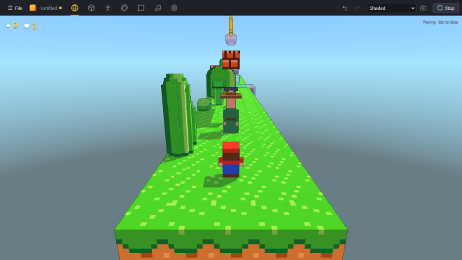 Third-person camera