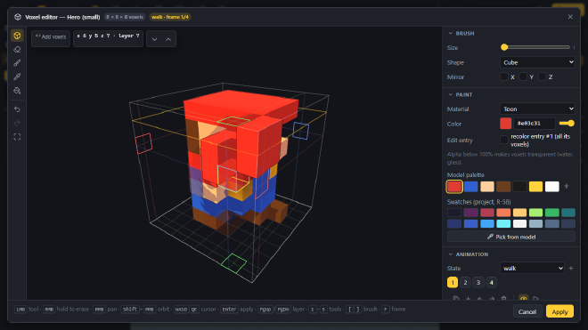 Voxel editor